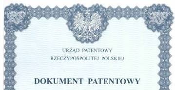 Górny fragment dokumentu patentowego